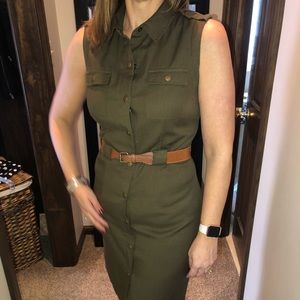 Banana Republic Military Style Tank Dress